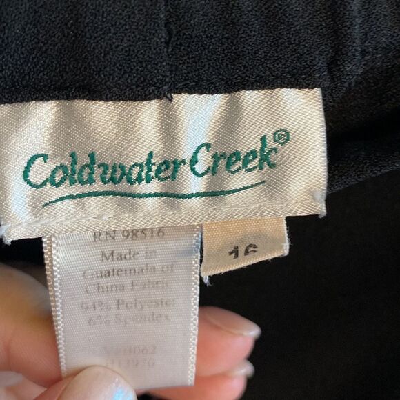 Coldwater Creek- black slacks- Size 16 - Picture 4 of 5
